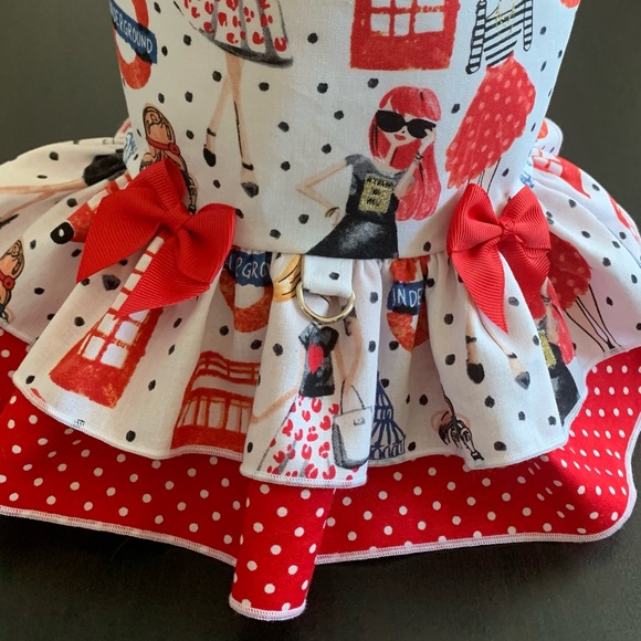 Dog harness dress handmade - Picture 4 of 5